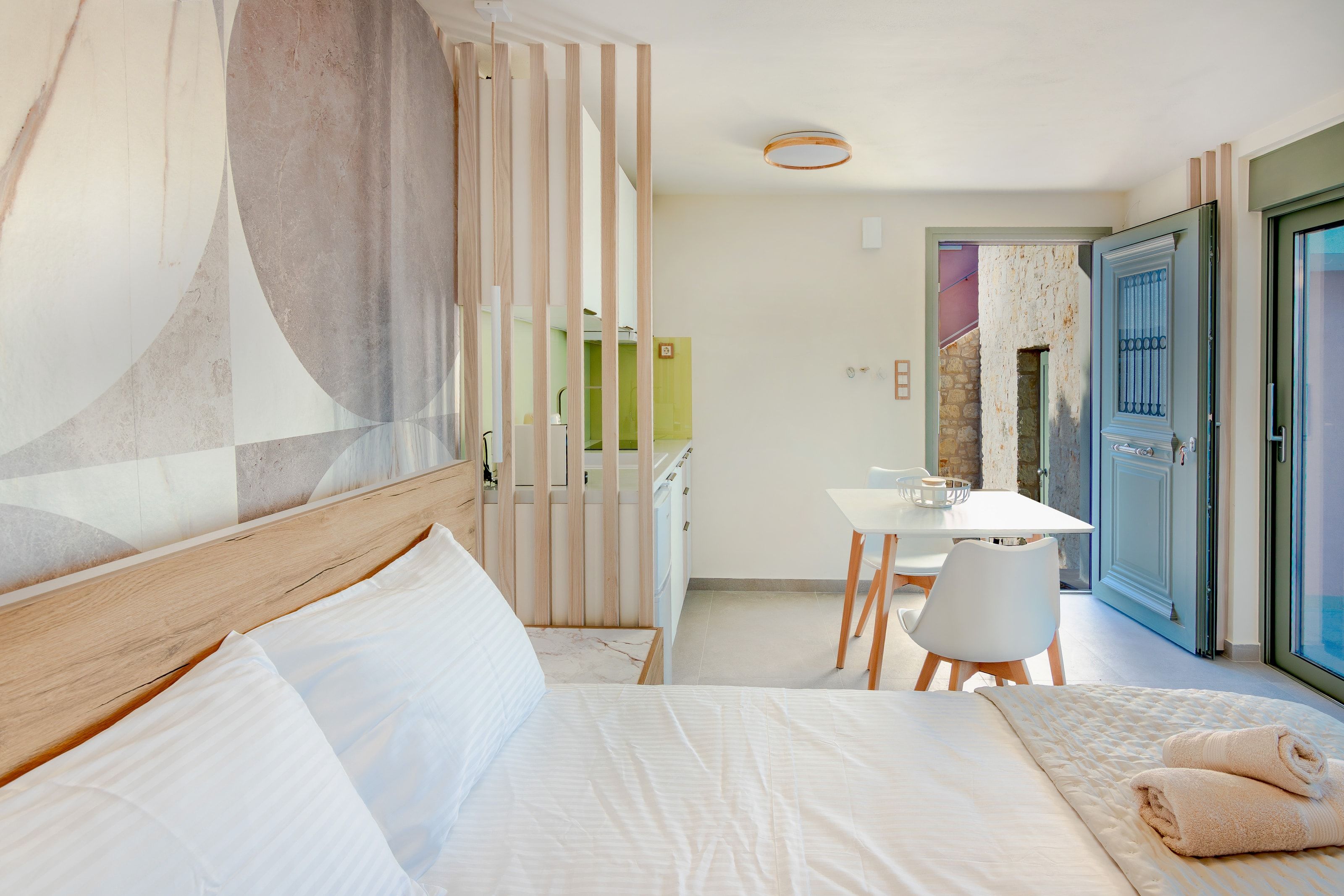 Studio bed and dining table